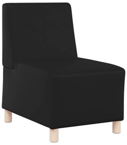 4108494 vidaXL Диван стол Черно 55 x 74 x 82 см Изкуствена кожа