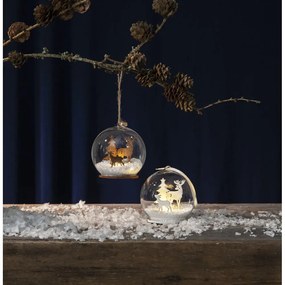 Коледна висяща LED светлинна декорация , ø 8 см Fauna - Star Trading