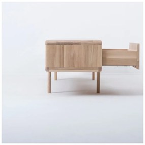 ТВ скрин от масивен дъб с 3 чекмеджета Fawn - Gazzda