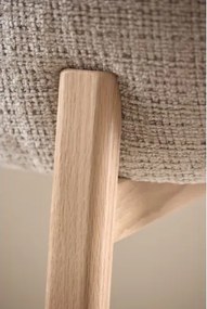 ДЕБОРА Бежово (тъкан Juto 4)/рамка лакиран дъб - ДЪРВЕН СТОЛ ЗА ДНЕВНА, ТРАПЕЗАРИЯ, ОФИС, РЕТРО