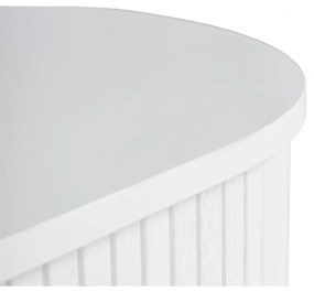 Бяла масичка за кафе от декор от дъб 60x120 cm Nola – Unique Furniture