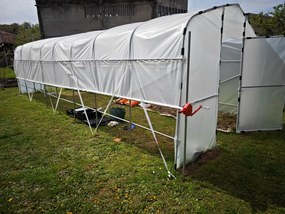Професионална модулна оранжерия Tunnel Pro System 3 - 18 кв.м. с една врата и проветрение (6x3x2m)