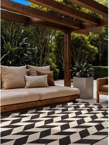 Черен/кремав килим за открито и закрито 160x230 cm Haringey Terrick – Ted Baker