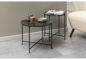 Кръгла странична масичка с мраморна плоча ø 42 cm Avila – Actona
