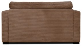 Светлокафяв диван от рипсено кадифе 132 cm Mobby – Scandic