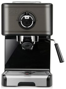 Ръчна кафе машина за еспресо Black &amp; Decker ES9200010B                      1,2 L Черен Сребрист 2 Tassid