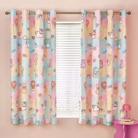 Розова детска завеса 2 бр. 168x183 cm Forever Together – Catherine Lansfield