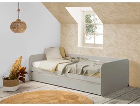 Сиво детско легло с разтегателно легло , 90 x 190 cm Redona - Marckeric