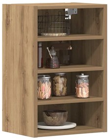 854183 vidaXL Висящ шкаф "Рига", дъб Artisan, 40x29,5x60 см, инженерно дърво