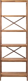 Стелаж от масивен дъб в естествен цвят 70x198 cm X-Shelf – Unique Furniture