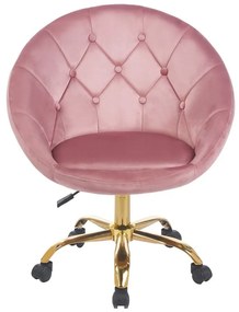 Кадифен офис стол RUNDO Сив