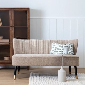 Бежов шенилов диван 134 cm Glam – Ixia