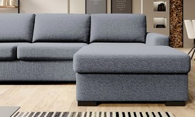 Ъглов Диван Орхидея-Сиво-Десен