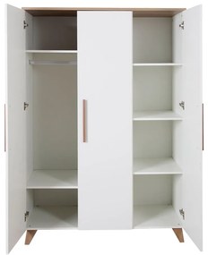Бял детски гардероб 118x190 cm – Roba