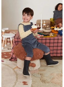 Детски пуф в тухлен цвят/кремав Boletus – Lorena Canals