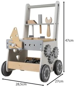 Дървена работилница за деца с инструменти - образователна играчка 3в1