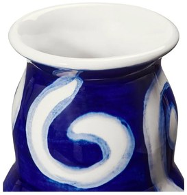 Синя ръчно рисувана каменна ваза Tulle - Kähler Design