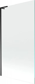 Mexen Next L параван за вана с 1 крило 100 x 150 см, прозрачен, черен - 895-100-000-03-00-70