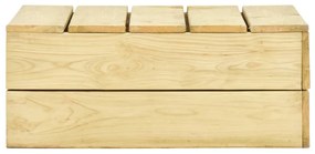 49039 vidaXL Градинска маса 75x75x31 см импрегнирана борова дървесина