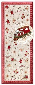 Червена пътека с коледен мотив със смес от памук 80x200 cm Toy's Delight Red Christmas – Villeroy&Boch