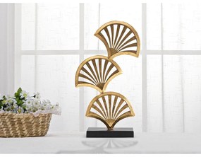 Метална статуетка в златна декорация Triple Leaf - Mauro Ferretti
