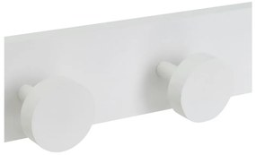 Бяла стенна закачалка от масивен бор 40 cm Anillos – Casa Selección