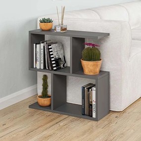 Странична маса Homemania от меламин в антрацит 60x20x60см.