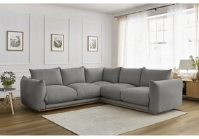 Сив ъглов диван Ernest – Bobochic Paris