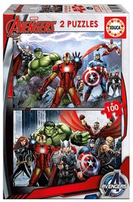 Пъзел Educa Marvel Avengers (2 x 100 pcs)