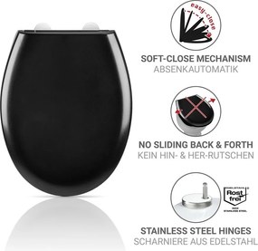 Тоалетна чиния с автоматично затваряне 37 x 44,5 см Rieti – Wenko