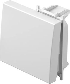 TEM Лицев панел ключ/бутон 2М, цвят Бял гланц, Modul  - TM12PW