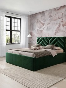 Тапицирано легло Azzuro-Prasino Skouro-140 x 200