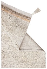 Кремав ръчно изработен памучен килим подходящ за пране 170x240 cm Bloom Natural – Lorena Canals
