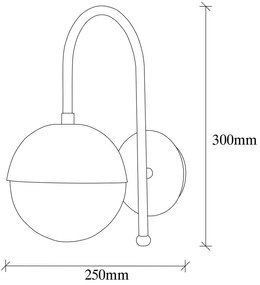 Стенна лампа в бронзов цвят Karsor – Opviq lights