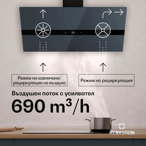 Klarstein WiFusion абсорбатор, Wi-Fi, светодиоди, 690 m³/h, A++