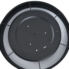 Модерна таванна лампа черен кадифен плат 40 см вкл. LED димируема в 3 степени - Sue