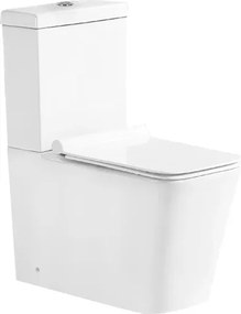 Mexen Cube компактен WC с падаща седалка, бял - 31014000