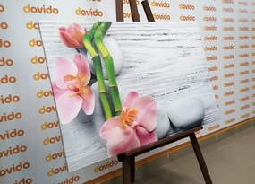 Картина на платно – Нежна дзен композиция