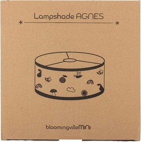 Бял/кафяв детски абажур с текстилен абажур ø 34 cm Agnes – Bloomingville Mini