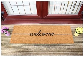 Черна дълга постелка от естествени кокосови влакна , 120 x 40 cm Welcome - Artsy Doormats