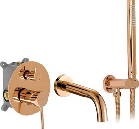 Смесител за вана -Вграден Rea Lungo Copper + BOX