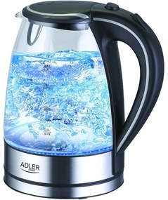 Чайник Adler AD 1225 Черен Сив Пластмаса 2200 W 1,7 L