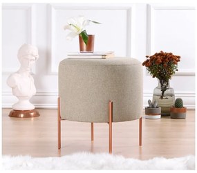 Бежова табуретка Copper – Artie