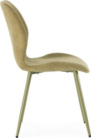 Зелени тапицирани трапезни столове в комплект 4 бр. Ansu – Marckeric