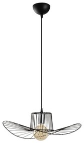 Черна висяща лампа Tel Hat, ø 50 cm - Opviq lights