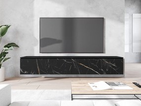 Тапицирано легло Lowboard D 180-Черно - златисто