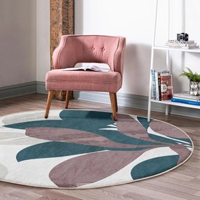 Кръгъл килим подходящ за пране и за прахосмукачки роботи ø 120 cm Comfort – Mila Home