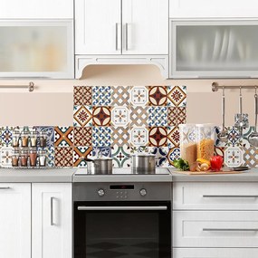 Kitchen wall protection edging Red Tiles