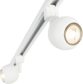 Интелигентна модерна релсова осветителна система бяла 1-фазна вкл. 3 Wifi GU10 - Gissi