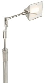 Дизайнерски подов аплик стомана с LED с сензорен димер - Notia